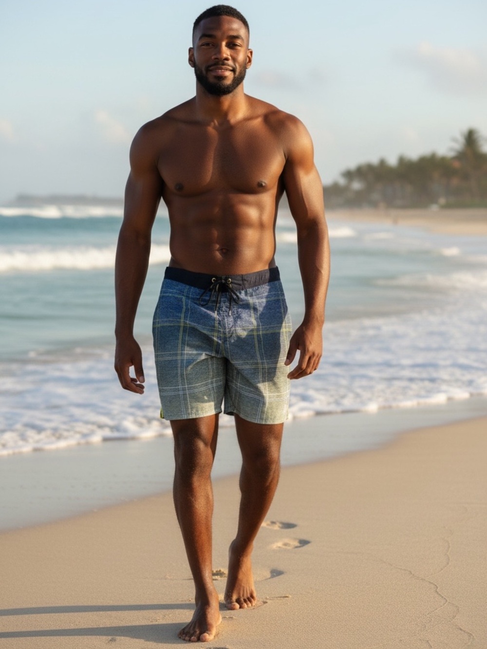 ZeroXposur Men’s Plaid Swim / Board Shorts  NWT